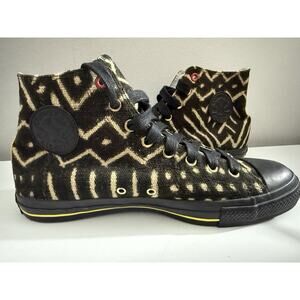 Converse Mens All Star Classic Brown Black Aztec High Top Sneakers Shoes Sz 10
